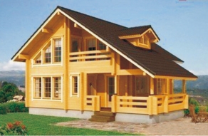 防腐木木屋别墅的设计符合绿色环保概念